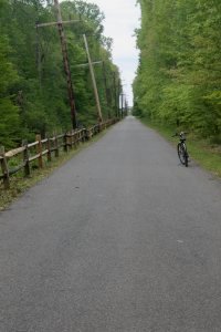 Long straight trail